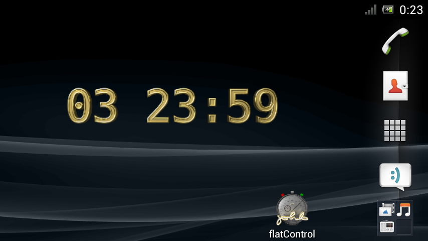 screenshot Countdown von flatControl